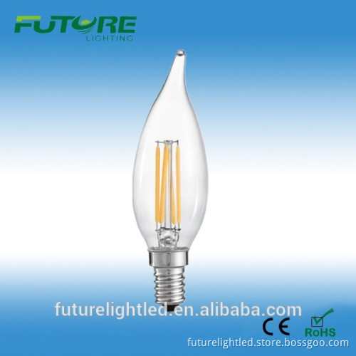 2W C35 LED filament light bulbs led spotlights